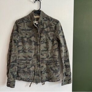 Charlie Paige faded camo utility jacket size small